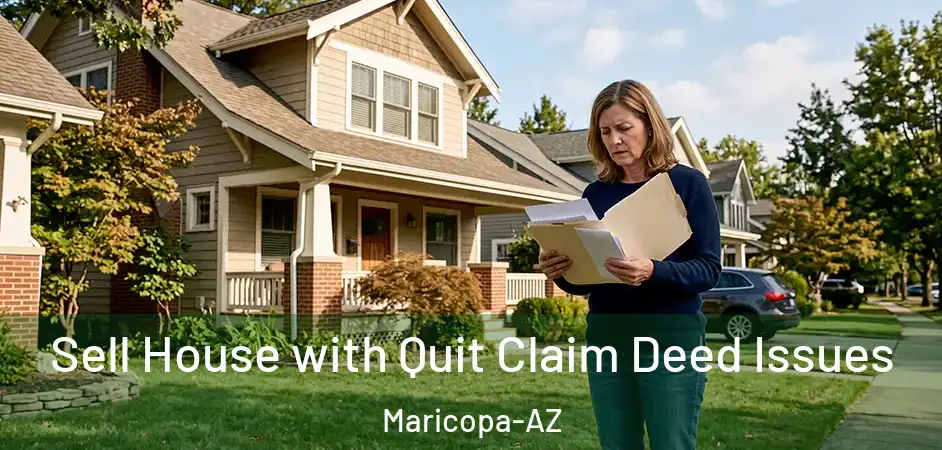 Sell House with Quit Claim Deed Issues Maricopa-AZ